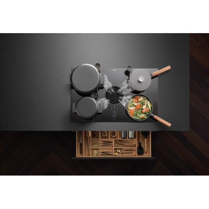 Table de cuisson hotte intégrée Bora Puxu Flex recyclage d'air