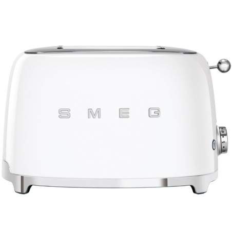 SMEG 50's Retro Style TSF01 Grille-pain, blanc mat, + support à  viennoiseries - Worldshop