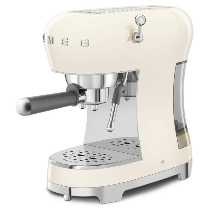 Machine à café Expresso manuelle avec broyeur intégré SMEG Noir EGF03BLEU