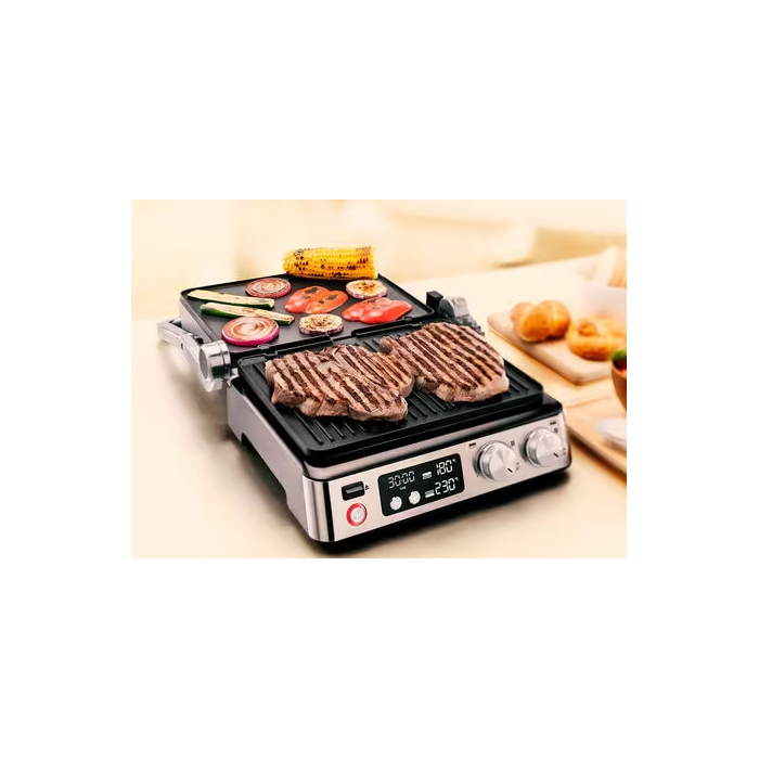 Appareil multi grill de table avec hotte 5 en 1 (grillade, plancha,  pierrade, raclette et cuisson Teppanyaki)