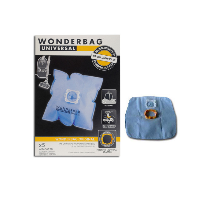 Sac aspirateur Wonderbag Pack de 5 sacs universels wb406120 au meilleur  prix